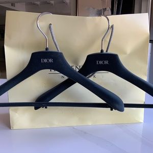 Dior velvet hangers